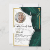 Luxury Elegant fotofeest in het leven Kaart (Voorkant)