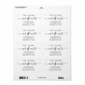 Luxury Elegant Future MR en MRS Modern Lab Etiket (Full Sheet)