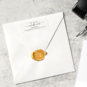 Luxury Elegant Future MR en MRS Script Modern Etiket