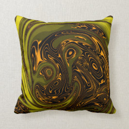 Luxury Elegant Gold Dragon Horse Abstract Kussen