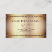 Luxury Elegant Gold Effect Glitter Sparkly Stars Visitekaartje (Achterkant)