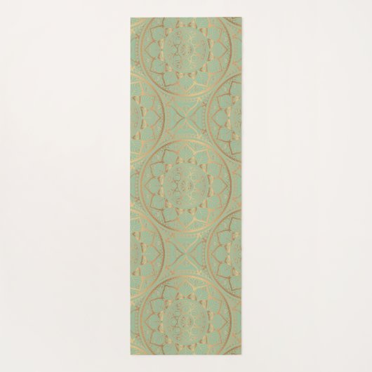 Luxury Elegant Gold Mandela Yoga Mat (Achterkant)