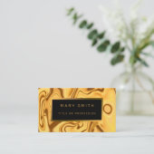 Luxury Elegant Gold Marble Visitekaartje (Staand voorkant)