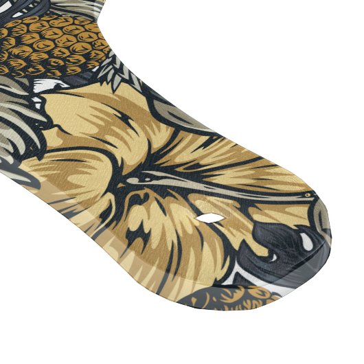 Luxury Elegant Gold N' Black Tropical Flowers Snijplank (Hoek)