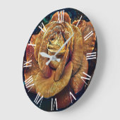 Luxury Elegant Gold Roos Grote Klok (Hoek)