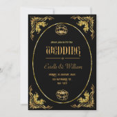 Luxury Elegant Invitation Wedding Cards Kaart (Voorkant)
