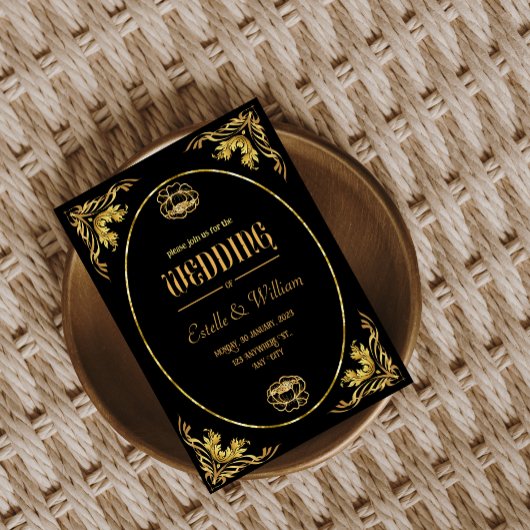 Luxury Elegant Invitation Wedding Cards Kaart