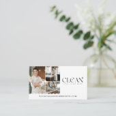 Luxury Elegant Maid House Cleaning Photo QR Code Visitekaartje (Staand voorkant)