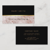 Luxury Elegant Marble Visitekaartje (Voorkant / Achterkant)