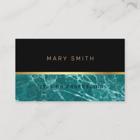Luxury Elegant Marble Visitekaartje (Voorkant)