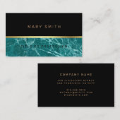 Luxury Elegant Marble Visitekaartje (Voorkant / Achterkant)