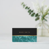 Luxury Elegant Marble Visitekaartje (Staand voorkant)