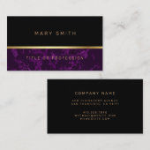 Luxury Elegant Marble Visitekaartje (Voorkant / Achterkant)