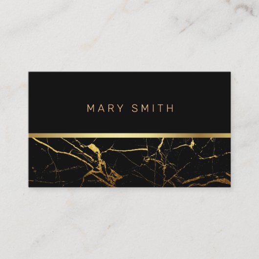 Luxury Elegant Marble Visitekaartje (Voorkant)