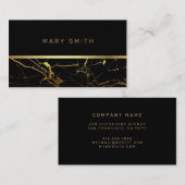 Luxury Elegant Marble Visitekaartje (Voorkant / Achterkant)