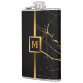 Luxury Elegant Modern Black Gold Marble Heupfles (Links)