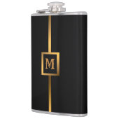 Luxury Elegant Modern Black Gold Marble Heupfles (Links)