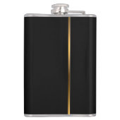 Luxury Elegant Modern Black Gold Marble Heupfles (Achterkant)