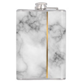 Luxury Elegant Modern Black Gold Marble Heupfles (Achterkant)