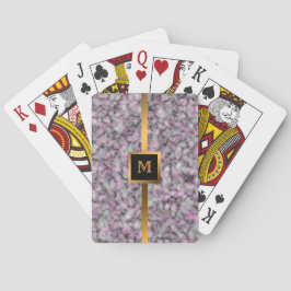 Luxury Elegant Modern Black Gold Marble Pokerkaarten