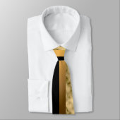 Luxury Elegant Modern Black Gold Marble Stropdas (Gebonden)