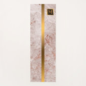 Luxury Elegant Modern Black Gold Marble Yogamat (Voorkant)