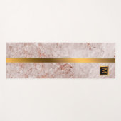 Luxury Elegant Modern Black Gold Marble Yogamat (Voorkant (horizontaal))
