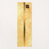 Luxury Elegant Modern Black Gold Marble Yogamat (Voorkant)