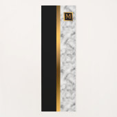 Luxury Elegant Modern Black Gold Marble Yogamat (Voorkant)