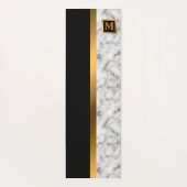 Luxury Elegant Modern Black Gold Marble Yogamat (Achterkant)