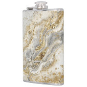 Luxury, Elegant, Modern Gold Grey Pattern Heupfles (Links)