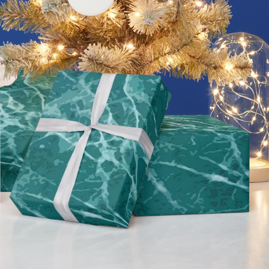 Luxury Elegant Modern Marble Cadeaupapier (Feestdagen)