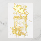 Luxury Elegant Perfume Folie Uitnodiging (Voorkant)