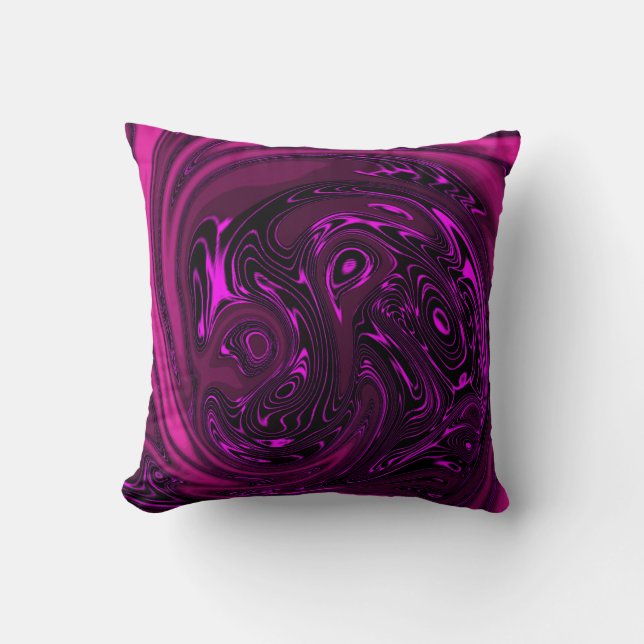 Luxury Elegant Pink Dragon Horse Abstract Kussen (Voorkant)