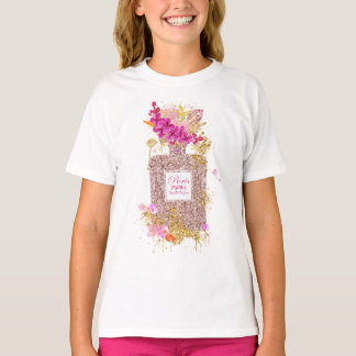 Luxury Elegant Pink Glitter Perfume 1 T-Shirt