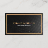 Luxury Elegant Timeles Monochrome Modern Texture Visitekaartje (Achterkant)