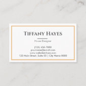 Luxury Elegant Timeles Monochrome Modern Texture Visitekaartje (Voorkant)