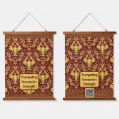  Luxury Elephant : Achempong Mara Trumpeting Glory Hangend Wandkleed (Dubbel)