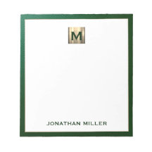 Luxury Emerald Gold Monogram