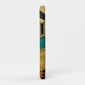 Luxury Emerald & Gold Safari Leopard Zebra Glitter Case-Mate iPhone Case (Achterkant/rechts)