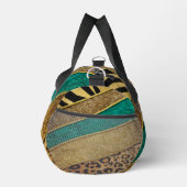 Luxury Emerald & Gold Safari Leopard Zebra Glitter Plunjezak (Rechts)