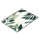 Luxury Emerald Green & Gold Botanical Notebook Notitieboek (Linkerzijde)