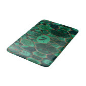 Luxury Emerald Malachite Green Marble Abstract Badmat (Gekanteld)