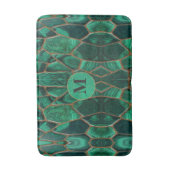Luxury Emerald Malachite Green Marble Abstract Badmat (Voorkant Verticaal)