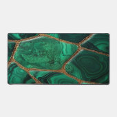 Luxury Emerald Malachite Green Marble Abstract Bureaumat (Voorkant)
