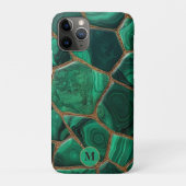 Luxury Emerald Malachite Green Marble Abstract Case-Mate iPhone Case (Achterkant)
