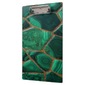 Luxury Emerald Malachite Green Marble Abstract Klembord (Links)