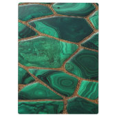 Luxury Emerald Malachite Green Marble Abstract Klembord (Achterkant)
