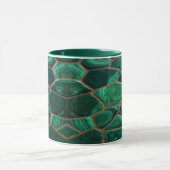Luxury Emerald Malachite Green Marble Abstract Mok (Midden)