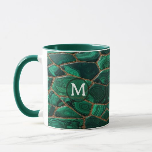 Luxury Emerald Malachite Green Marble Abstract Mok (Links)